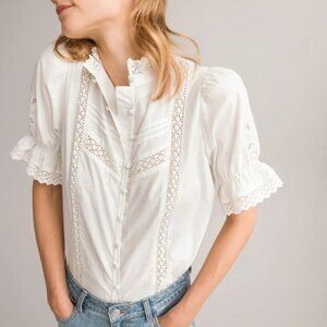 la redoute lace feminine romantic blouse | FR 38 or US 6/8